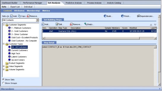 Set Analysis with FreeHandSQL